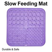 宠物慢食舔食垫，犬猫防吞咽吸盘碗，咀嚼玩具，防溢食碗，洗澡舒缓配件 - 查看 13