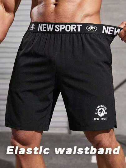 Quần đùi Bermuda nam dáng rộng, thoải mái, thích hợp mặc hàng ngày, tập thể dục, chạy bộ và luyện tập. Màu đen.