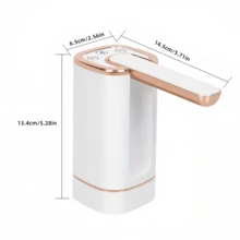 5加侖通用水瓶抽水器，可折疊自動水瓶抽水器，便攜式電動水泵 USB 充電 1-5 加侖水瓶開關，1個可折疊自動飲水器，抽水器，便攜式杯子抽水器。可調節，有 3 種出水模式，支持 USB 充電，適用於家庭、辦公室、宿舍和戶外露營使用 - 彩色 - 查看 10