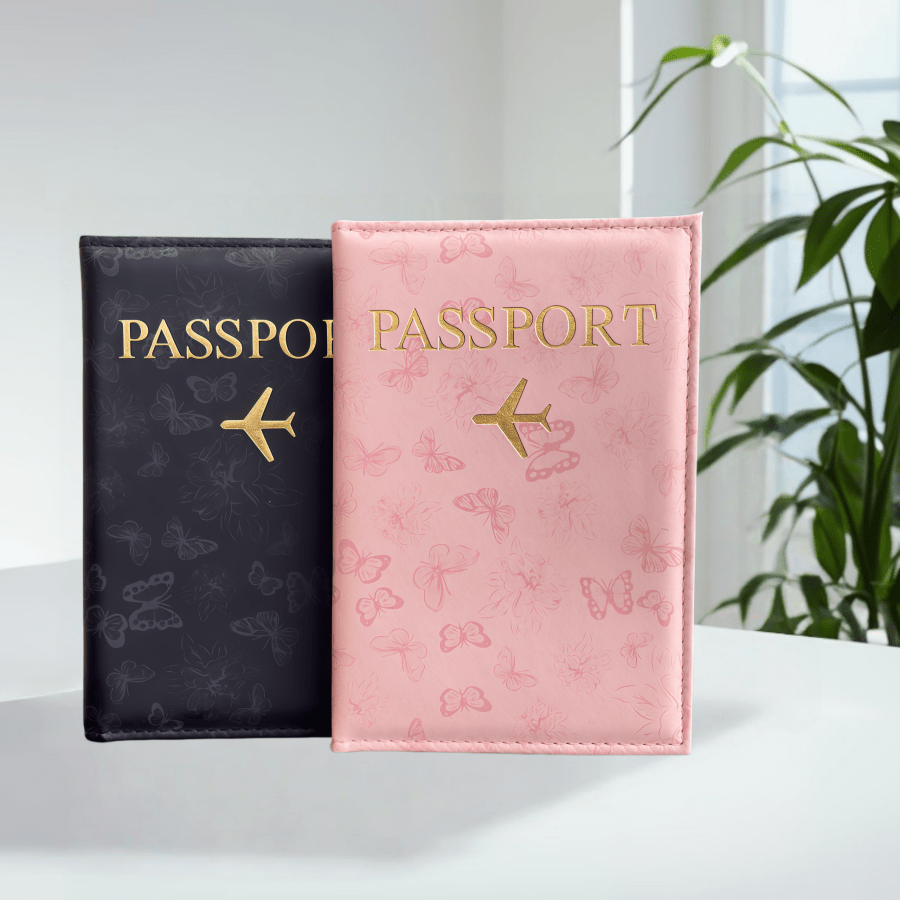 2 piezas Portapassaporte, Adecuado para Viajes Internacionales, Parejas