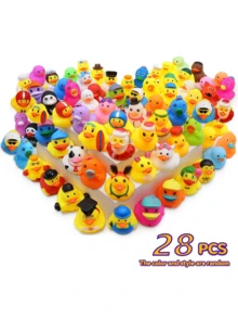 Cute Cartoon Duck, Summer Beach Toy, Bath Tub & Pool Play, Beach Decor, Creative Gift For Birthday, Holiday Party, Suitable For Multiple Occasions - Multicolor - View 7