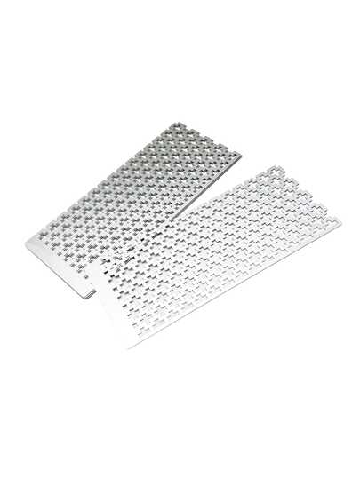 1 thước kẻ tranh đính đá lớn 16cm x 7cm với lưới bằng thép không gỉ, dụng cụ căn chỉnh tranh đính đá 5D cho các dự án thủ công DIY.