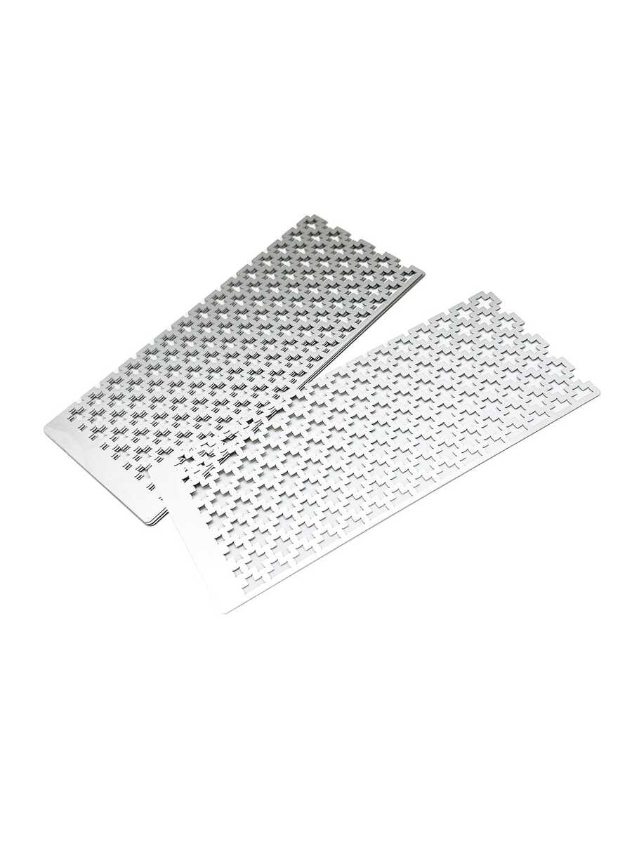 1 thước kẻ tranh đính đá lớn 16cm x 7cm với lưới bằng thép không gỉ, dụng cụ căn chỉnh tranh đính đá 5D cho các dự án thủ công DIY. - kim cương vuông - Xem 1