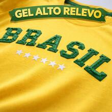 Kids' T-Shirt Brazil 100% Cotton - World Cup - 黃色 - 查看 3