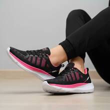 Athletic Shoes With Accessories – Lightweight, Comfortable, Ideal For Training And Everyday Use - 黑色/粉紅色 - 查看 2