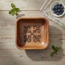 1pc Walnut Wood Tray, Gift, Chinese Traditional Snack Dry Fruit Creative Plate, Kitchen Countertop Storage - Brown - View 6
