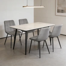 Set Of 2, 4, Or 6 Dining Chairs, Metal Frame, Scandinavian Kitchen Chairs, 150 Kg Weight Capacity, For Living Room, Dressing Table - Màu Xám nhạt - Xem 7