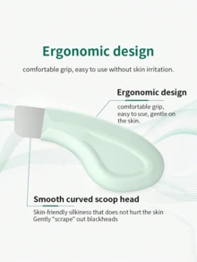 Face Blackhead Remover Scraper - Gentle Pore Cleanser For Morning/Evening Skincare, Makeup Base Prep, Post-Facial Treatment, Business Travel,Weekend Home Spa, Beauty Gift Sets & All-Season Use - 粉紅色 - 查看 5