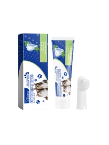 1瓶/100毫升宠物薄荷口气清新喷雾，1套/100克宠物牙膏+牙刷*1。直击口腔异味源头，快速分解异味分子，让您心爱的宠物时刻拥有清新自然的口气。亲密互动不再尴尬。温和清洁牙齿，软化牙垢，舒缓牙龈不适，构建坚实的口腔健康防线。一瓶适用于所有犬猫品种，所有年龄段。 - 彩色 - 查看 13