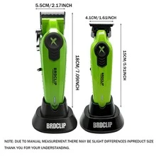 Bộ máy cắt tóc điện chuyên nghiệp BRDCLIP dòng X, máy tỉa tóc nam có thể điều chỉnh, lưỡi dao DLC, máy khắc tóc chuyên nghiệp, máy cắt tóc salon FA1C FA1T - Nhiều màu - Xem 11