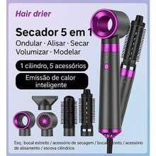 5-In-1 Automatic Drying Brush, Styling Brush, Dryer And Multifunctional Straightener, 110v/220v - 查看 1