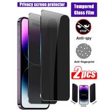 2 Packs Anti-Spy Privacy Tempered Glass Screen Protector, Full Coverage Anti-Scratch Anti-Fingerprint, Compatible With IPhone 17, 16, 15, 14, 13, 12, 11 Pro Max, XS Max, X, XR, Plus Series - Black - View 13