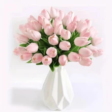 Hoa tulip nhân tạo chất liệu PU cao cấp, kết cấu chân thực, hoa giả dùng trang trí nhà cửa, khách sạn, đám cưới, chụp ảnh. - Nhiều màu - Xem 13