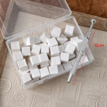 Bộ 100/50 miếng mút xốp mini kèm nhíp 4 càng, mút xốp tạo hiệu ứng chuyển màu cho móng tay, dụng cụ sơn móng tay chuyển màu. - Nhiều màu - Xem 10