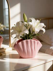 1 pieza Jarrón moderno y minimalista - Caja de almacenamiento de alta calidad para el escritorio, apta para arreglos florales/almacenamiento de brochas de maquillaje, decoración del hogar para la sala de estar, el gabinete de TV, la entrada, el dormitorio, en estilo retro y bohemio, decoración de mesa, regalo único, centro de mesa para comedor, regalo de inauguración de casa - Nuevos modelos - Ver 1