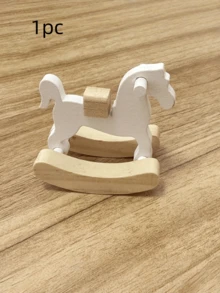 1 mô hình ngựa gỗ bập bênh mini, phụ kiện làm vườn thu nhỏ, mô hình đạo cụ sân vườn thu nhỏ, đồ thủ công tinh xảo, đồ trang trí nhà búp bê, cảnh nhà thu nhỏ tự làm, trang trí nhà búp bê, quà tặng sưu tầm cho người yêu thích - Màu be - Xem 10