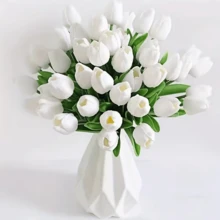 Hoa tulip nhân tạo chất liệu PU cao cấp, kết cấu chân thực, hoa giả dùng trang trí nhà cửa, khách sạn, đám cưới, chụp ảnh. - Nhiều màu - Xem 17