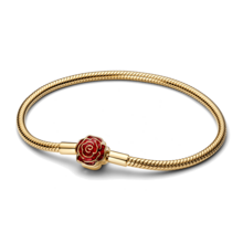 Nuevo diseño de pulsera de perla de agua dulce y hueso de serpiente, adecuado para brazalete de plata de ley 925 DIY, joyería elegante y exquisita para mujer, regalo de cumpleaños y boda - Multicolor - Ver 14