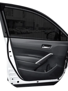 2Pcs Car Window Sun Shade Mosquito Net, Elastic Mesh Car Window Screen, UV Protection Privacy Sunshade For Car, SUV, Universal Fit - A - View 10