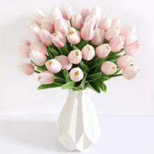 Hoa tulip nhân tạo chất liệu PU cao cấp, kết cấu chân thực, hoa giả dùng trang trí nhà cửa, khách sạn, đám cưới, chụp ảnh. - Nhiều màu - Xem 19