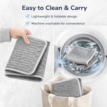 Thảm làm mát cỡ lớn cho thú cưng, đệm ngủ bằng lụa mát lạnh cho thú cưng, thảm làm mát mùa hè cỡ lớn, giúp thú cưng của bạn luôn mát mẻ và thoải mái suốt mùa hè. - Màu xanh lam - Xem 9