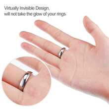 Ring Size Adjuster And Size Measuring Tool, Loose Ring Invisible Width Reducer, Wide Ring Jewelry Protection Fixture, Multiple Width Reducers And Jewelry Size Measuring Devices - Multicolor - View 5