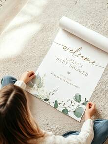 Customized Baby Shower Welcome Sign, Birthday Party Welcome Photo Board, Party Decorations, Birthday Supplies Banner, Back To School, Safari Theme - Multicolor - View 5
