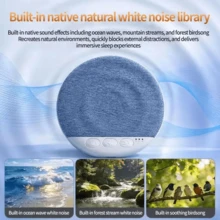 Altavoz con ayuda para dormir con auriculares inalámbricos Bluetooth 5.4, tecnología de conducción ósea HiFi estéreo, altavoz Bluetooth con ruido blanco relajante para el dormitorio, disco de almohada ultrafino con temporizador de 30/60/90 minutos, adecuado para durmientes de costado y durmientes ligeros - Ver 5