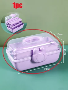 1 buah Kotak Penyimpanan Aksesori Rambut 3 Lapis Berbentuk Kelinci Lucu, Dengan Kunci Pengaman dan Pegangan Portabel, Organizer Tahan Debu Kapasitas Besar, Cocok untuk Anak Perempuan, Dapat Menyimpan Jepit Rambut, Perhiasan, dan Hadiah Kecil untuk Liburan - MultiWarna - View 13