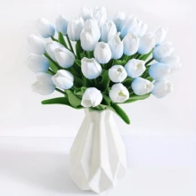 Hoa tulip nhân tạo chất liệu PU cao cấp, kết cấu chân thực, hoa giả dùng trang trí nhà cửa, khách sạn, đám cưới, chụp ảnh. - Nhiều màu - Xem 18