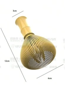 1个抹茶绿抹茶搅拌器，ABS塑料竹形速干抹茶刷，茶道工具，抹茶起泡器，抹茶泡沫搅拌器，无毛刺，防霉，易于清洁和干燥（抹茶绿） - 彩色 - 查看 10