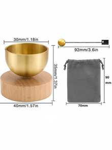 Bộ 1 bát hát mini - Phát ra âm thanh trong trẻo và du dương, lý tưởng cho thiền định. Thích hợp cho yoga, thiền định, thư giãn, chánh niệm, chữa lành luân xa, giảm căng thẳng và tự điều chỉnh. Món quà tâm linh độc đáo giúp cải thiện chất lượng giấc ngủ và giảm căng thẳng. Thiết kế trang nhã và âm thanh trị liệu, hoàn hảo cho người tập yoga và những người hành nghề chữa bệnh toàn diện. (Sản phẩm có kích thước mini.) - Nhiều màu - Xem 9