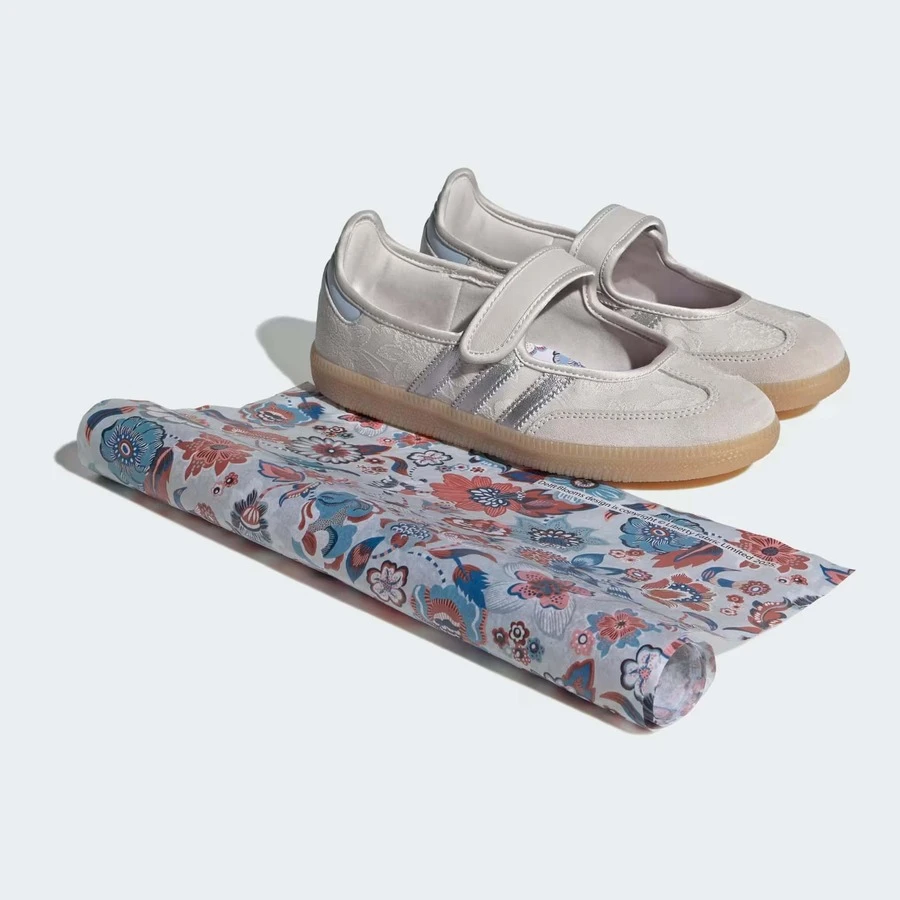 Adidas Samba Jane White Black Gum Women's JR1402 | Retro Heritage Style, Timeless Silhouette - 米色 - 查看 1