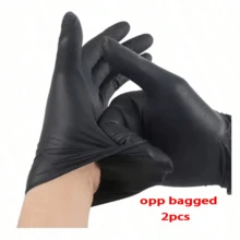100/50/2 piezas Guantes desechables sin látex, aptos para cocinar, limpiar, uso doméstico, cuidado de mascotas, tratamientos de belleza. Guantes de nitrilo rosa, sin polvo, de un solo uso, sin látex, para viajes, festivales - / - Ver 10
