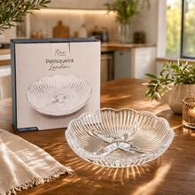 London Glass Serving Dish With 4 Compartments, 18.3 X 3.7 Cm - Flux By Flashgoods - View 1