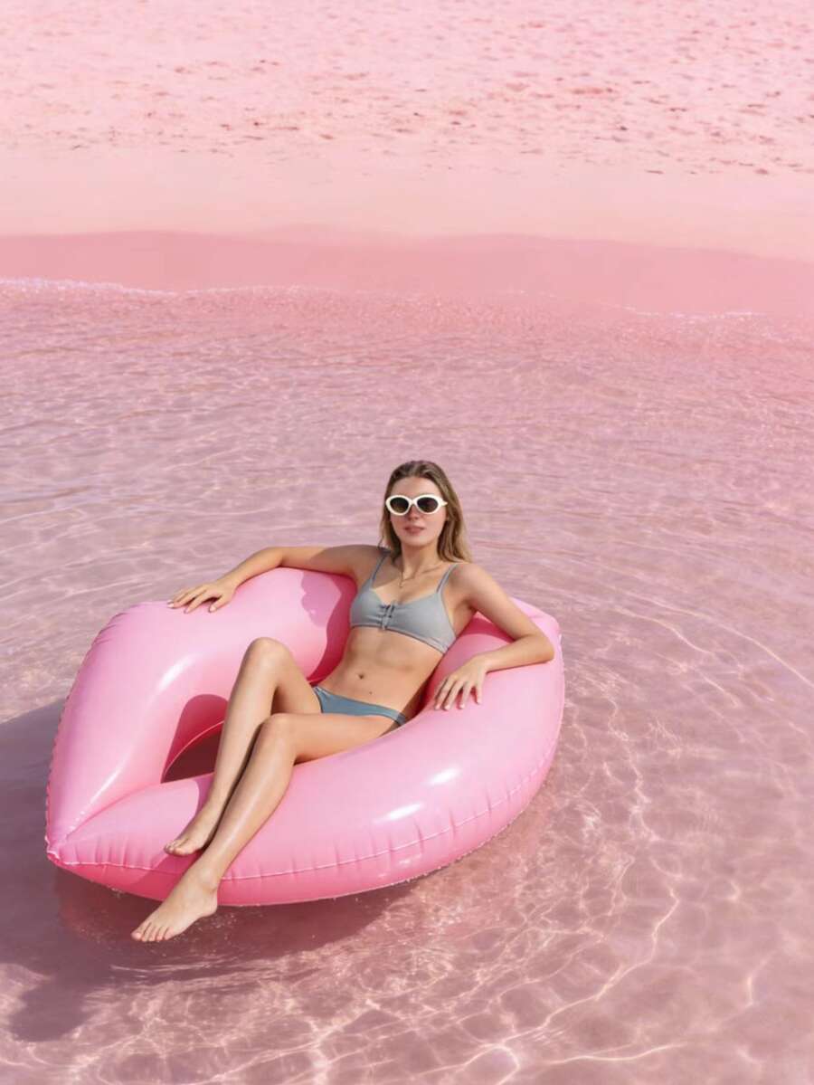 2pcs/1pc Multicolor Floating Raft, Easy To Inflate, Compact, Suitable For Various Scenarios Such As Swimming Pools And Beaches, Perfect For Taking Photos And Creating Great Shots, And An Excellent Partner For Summer Water Relaxation - Multicolor - View 1