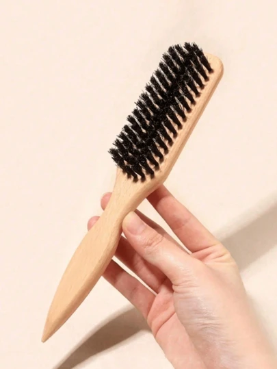 1pc Fragrance-Free Professional Hair Brush, Suitable For Coarse & Fine Hair, Smooth Without Frizz, Haircut Cleaning Brush, Applicable For Sleek Ponytail, Oil Control & Anti-Frizz, Beard Trimming, Bathroom Essentials, Travel Must-Have, Holiday Gift