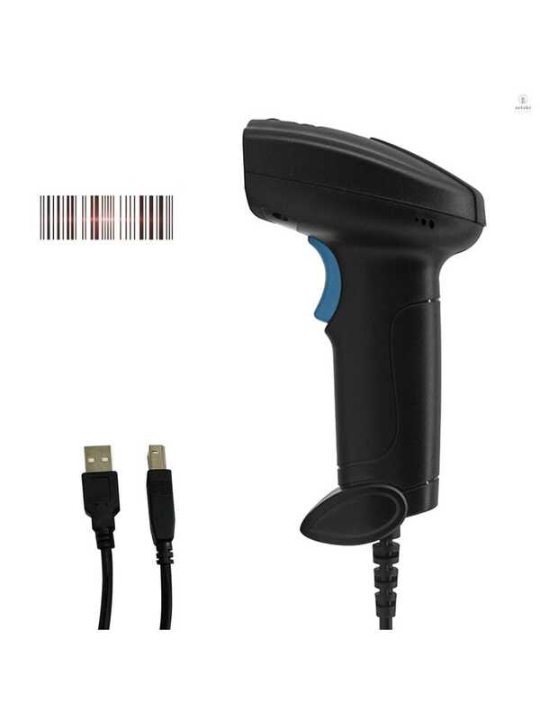 Leitor Manual De Código De Barras E Qr Code 1D USB Com Fio Trigger - Bingo