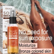 EELHOE Progressive Tanning Spray- Effectively Enhances Light Beige- Creates A Fashionable Wheat-Colored Complexion- Summer Tanning+ Moisturizing- 2-In-1 Tanning Spray- Spray Format For Portability And Easy Absorption Tanning+ Sunless - 彩色 - 查看 1