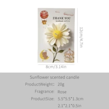 Thiệp hình hoa cúc dễ thương, Nến thơm không khói, Hương thơm lâu dài, Hương thơm phòng ngủ, Trang trí nhà cửa, Quà sinh nhật cho nữ, Nến thơm thủ công tự làm, Thích hợp trang trí phòng ngủ, Quà tặng thủ công, Nến thơm trang trí nhà cửa, Lò sưởi, Phòng khách, Trang trí trung tâm, Văn phòng, Quà tặng Ngày Valentine, Bộ nến, Nến thơm, Quà tặng bạn bè, Quà tặng nữ, Đám cưới, Ngày của Mẹ và các dịp khác. - Nhiều màu - Xem 15
