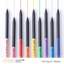 Set de 12/96 lápices de colores mecánicos borrables, escritura duradera, sin necesidad de afilar, lápices de dibujo y colorear para estudiantes, suministros de arte para bocetos - Lápices de colores - Ver 8