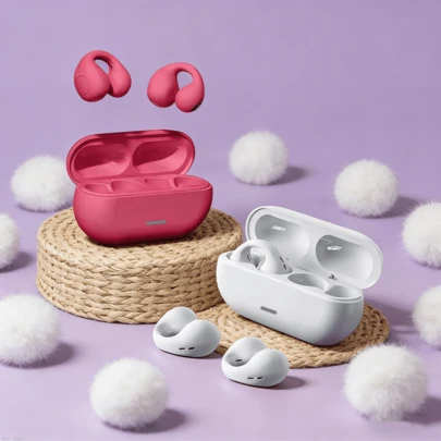 Tai nghe không dây Bluetooth 5.3 T75 dẫn truyền qua xương, kiểu kẹp tai, hỗ trợ nghe nhạc, khử tiếng ồn, gọi điện HD, thể thao, chơi game.