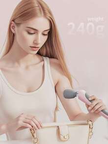 Masajeador vibratorio de mano, varita de masaje eléctrica portátil, 5 niveles de intensidad ajustables, adecuado para cuello, espalda, hombros, cintura, piernas y pies, alivia el dolor corporal, perfecto para uso doméstico, regalo ideal para esposa, esposo y amigos - Blanco - Ver 11