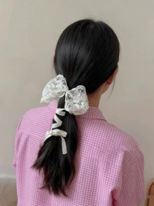 1 chiếc băng đô ren trắng kiểu Pháp, phụ kiện tóc tết kiểu cổ tích mùa xuân/hè, phụ kiện tóc phong cách Lolita retro. - trắng - Xem 5