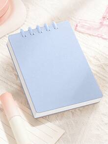 1pc Easy-To-Use Transparent Loose-Leaf Binder As Mini Notebook With Lined Grid, Perfect For School And College Note-Taking Or Back To School - Multicolor - View 10