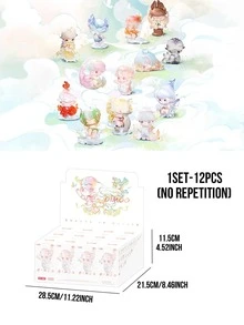 POP MART DIMOO 自然形态系列盲盒收藏品（12 款常规设计 + 1 款隐藏版），梦幻般的自然灵感艺术造型，表达成长、感知以及与自然世界的联系，诗意元素如“看见”、“拨云见日”和“新生”，柔和梦幻的美学设计，蕴含故事细节，包含隐藏版“向上生长”。 - 彩色 - 查看 14