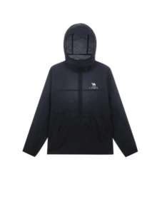 CAMEL CROWN Áo khoác cardigan chống nắng mùa hè dành cho nam, chống tia cực tím, nhanh khô, chất liệu lụa mát lạnh, cảm giác mát mẻ, chất liệu da. - Bóng đen ma quái - Xem 4