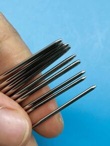 9pcs Large Eye Tip Hand Sewing Needles, Mixed Sizes 5.2cm, 6cm, 7cm, With Storage Tube, Round Needle Head, Easy Threading, Practical Tool For Hand Sewing, Knitting Finishing, Embroidery Projects - Needle - View 4