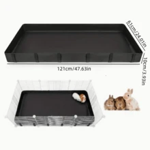 1 tấm lót chuồng thú cưng nhỏ, chống thấm nước và chống bẩn, dễ vệ sinh và bền, thích hợp cho chuột hamster, chuột lang, thỏ, chồn và các động vật nhỏ khác. - Xem 8