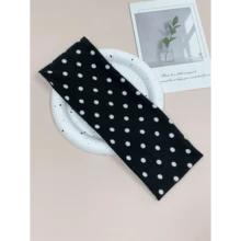 1pcs Women Elegant Sweet Polka Dot Print Elastic Fabric Dot Sports Headband, Suitable For Daily, Fitness, Running, Yoga, Sweat-Absorbing Hair Band Headscarf, Fashion Hair Accessory, Bohemian Style Headband, Elegant Fall Winter Hair Accessories For Women Bows For Vacation Outfits Woman - 彩色 - 查看 8